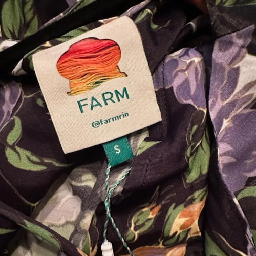 FARM Rio "Capri" Black Sleeveless Floral Mini Dress Size S, M, XL Available - Picture 6 of 11